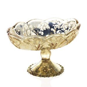Accent Decor Gold mercury Carraway Pedestal Dish Flower Vase Wedding Centerpiec